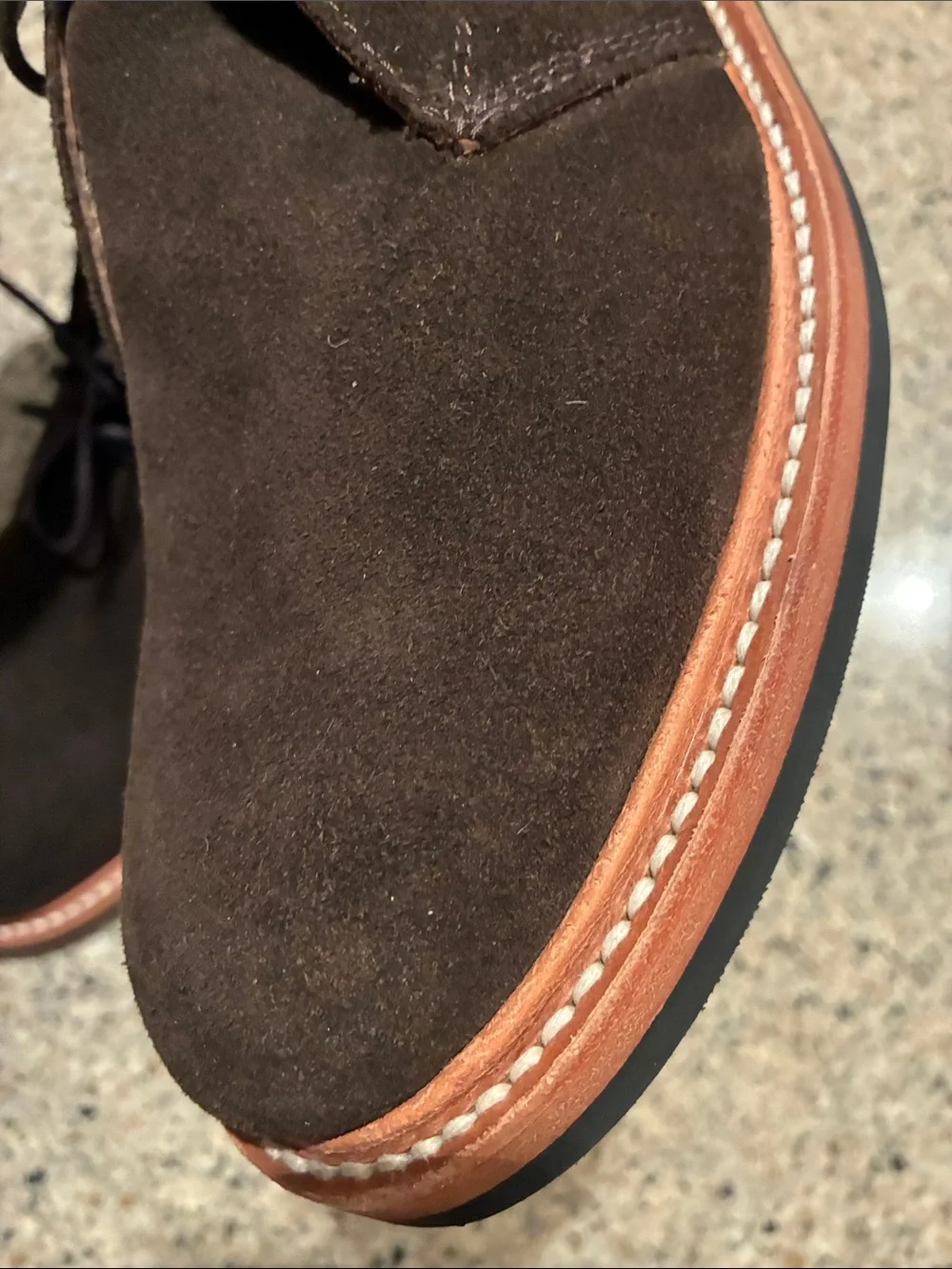 Men's 8 Taylor Stitch (The Chukka) Dark Brown Suede Chukka Boots - Lace-Up. NWOT